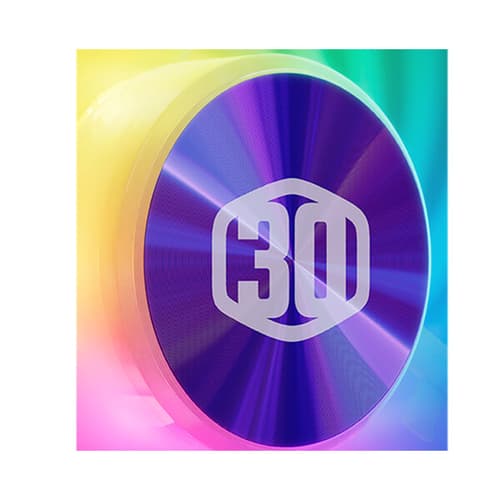 Cooler Master Mobius 120P ARGB 30th Anniversary Edition Cabinet Fan (Single Pack) - Black